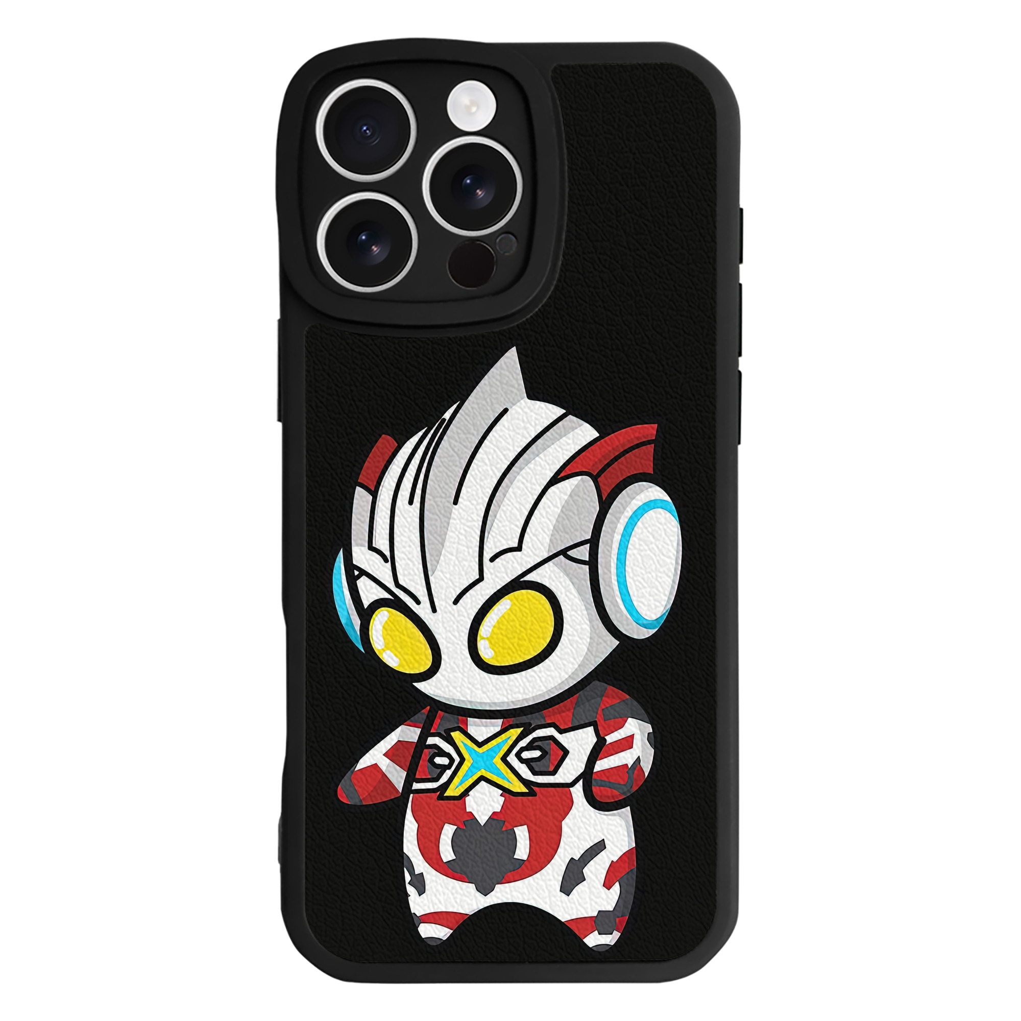 （画像用） ウルトラマン Ultraman 【iPhone 16シリーズ対応】シリコンスマホケース（レザー調） 材質：シリコン